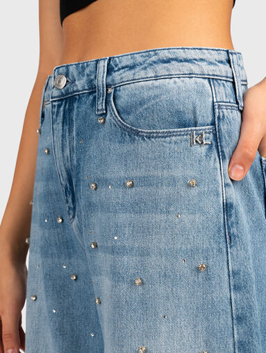 Jeans with rhinestones - 4