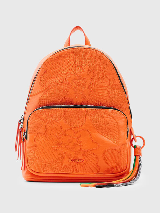 Rucsac din piele ecologică cu modele florale - 1
