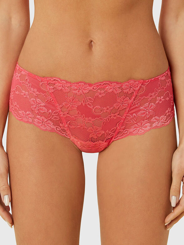 PRIMULA COLOR brazilian knickers with lace accents - 1