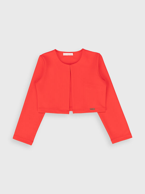 Jacket in coral color - 1