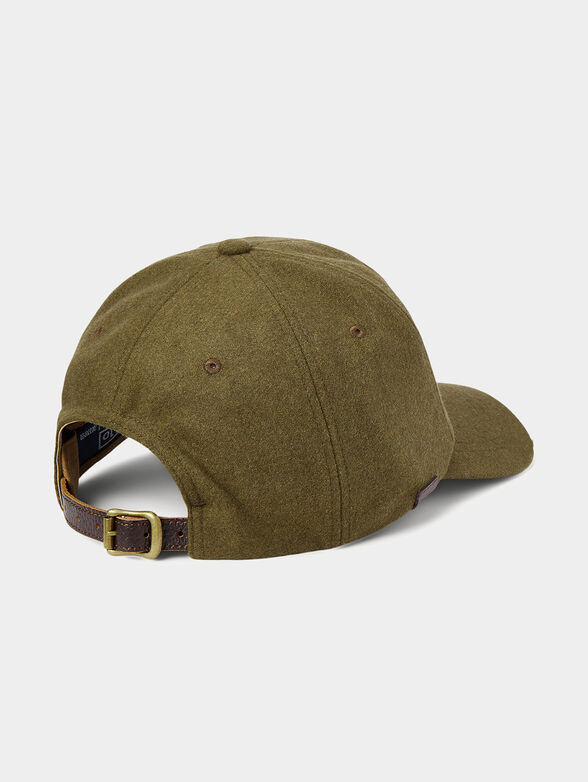 Wool blend hat with leather details - 2