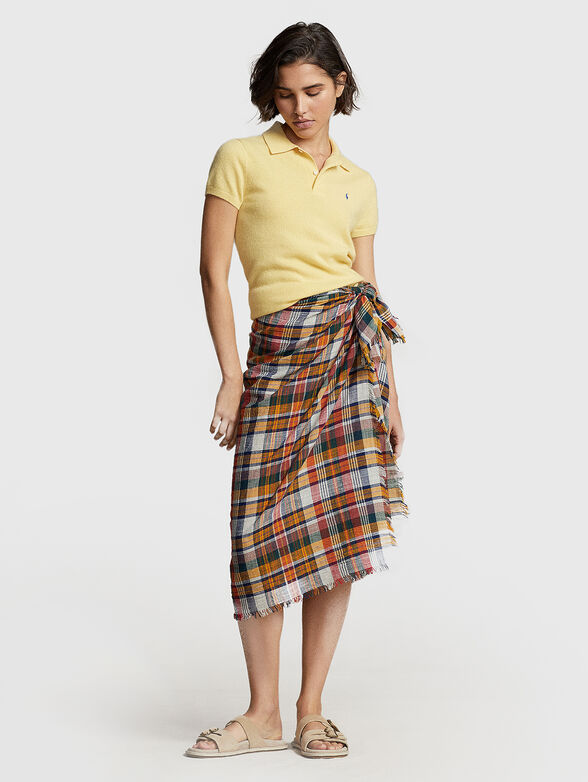 Yellow cashmere Polo-shirt - 2