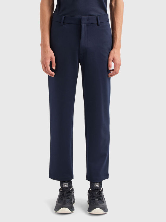 Pantaloni drepți cu buzunare - 1
