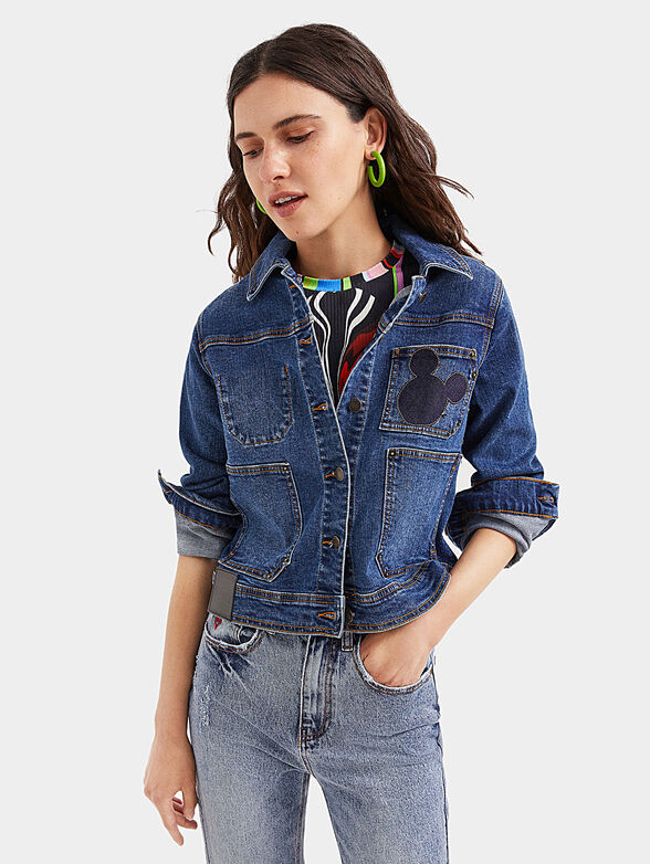 Denim jacket with Mickey application - 1