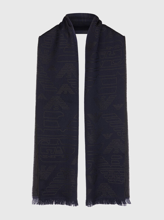 Scarf with monogram print - 1