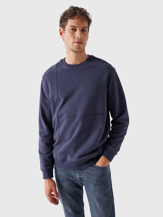 Dark blue logo sweatshirt  - 1