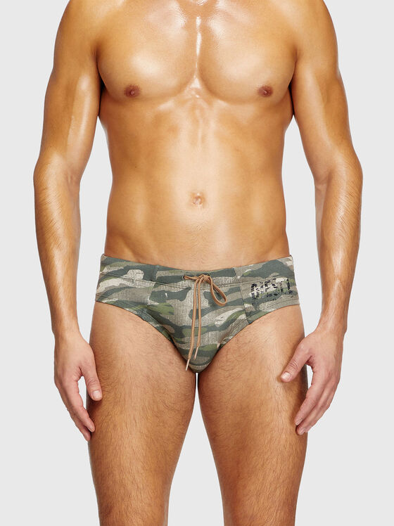Costum de baie ALFIE-UTLT cu imprimeu camuflaj - 1
