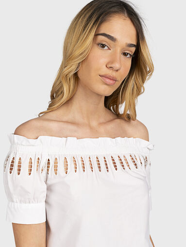 Bardot neckline blouse - 4