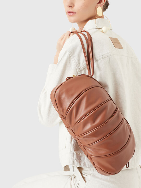 Brown leather bag - 2