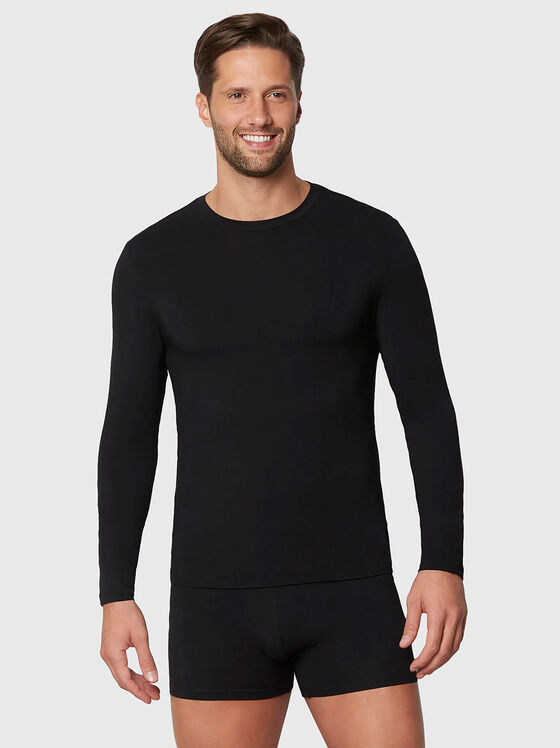 BASIC CASHMERE black blouse - 1