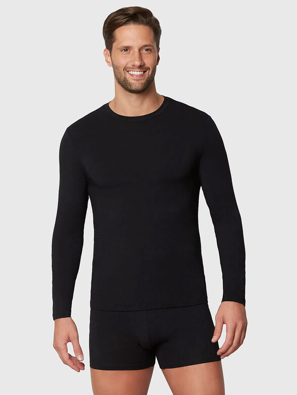 BASIC CASHMERE black blouse - 1
