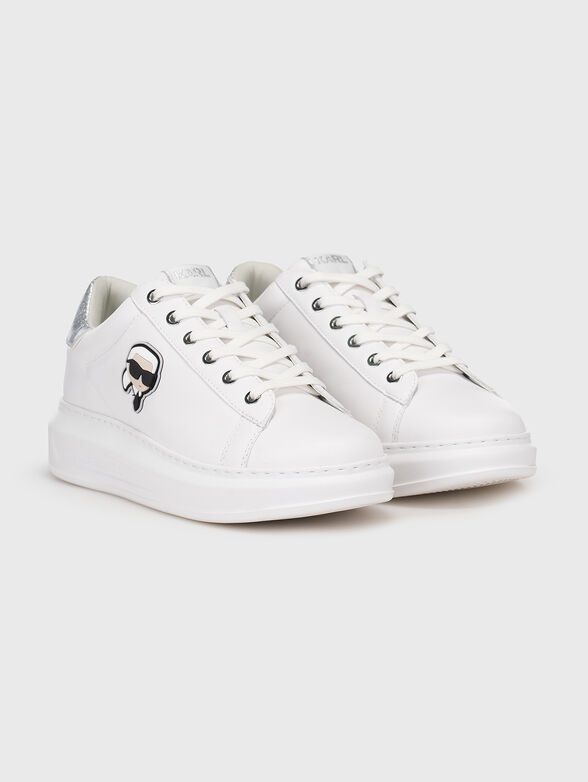 KAPRI leather sneakers with accent logo - 2