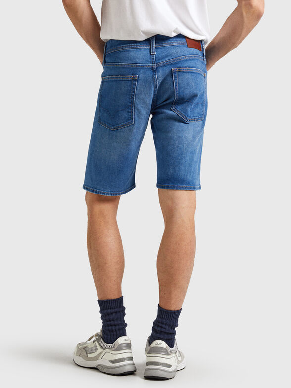 Denim shorts with washed effect - 2