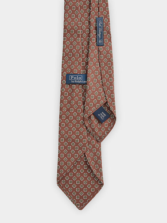 Silk tie with micro print - 2