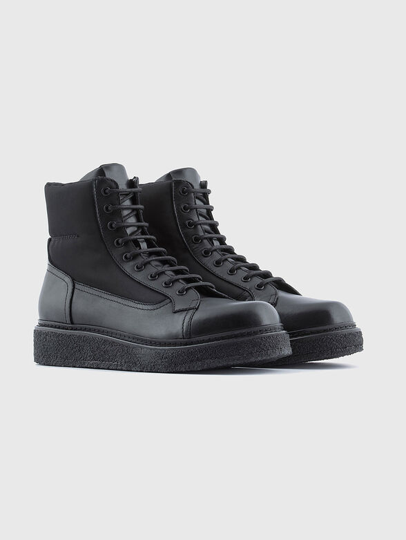 Leather boots with laces - 2