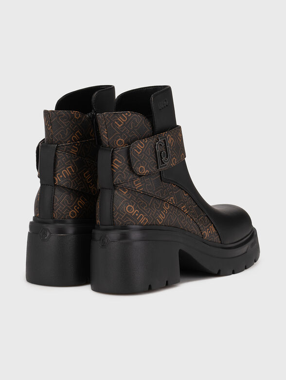 CARRIE 04 ankle boots with logo print - 3