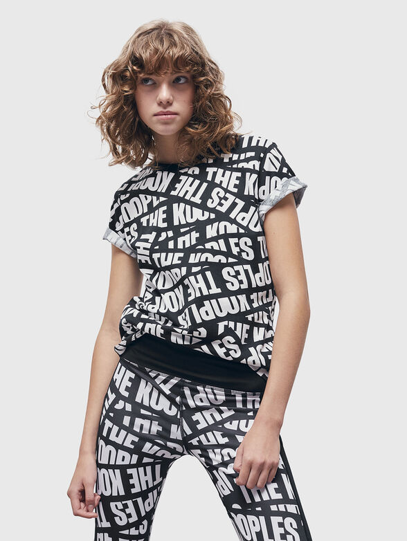 T-shirt with monogram logo print - 1