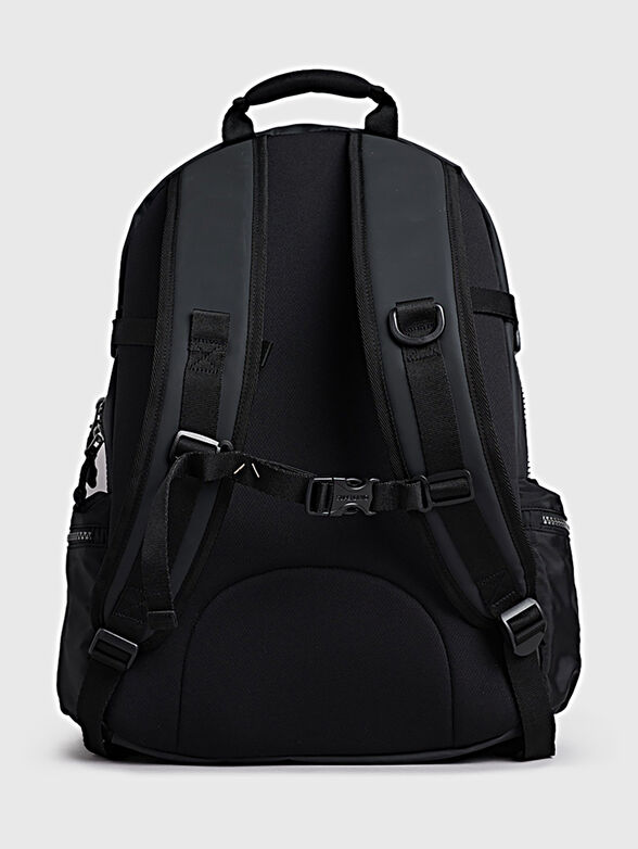 Black backpack with logo detail - 2