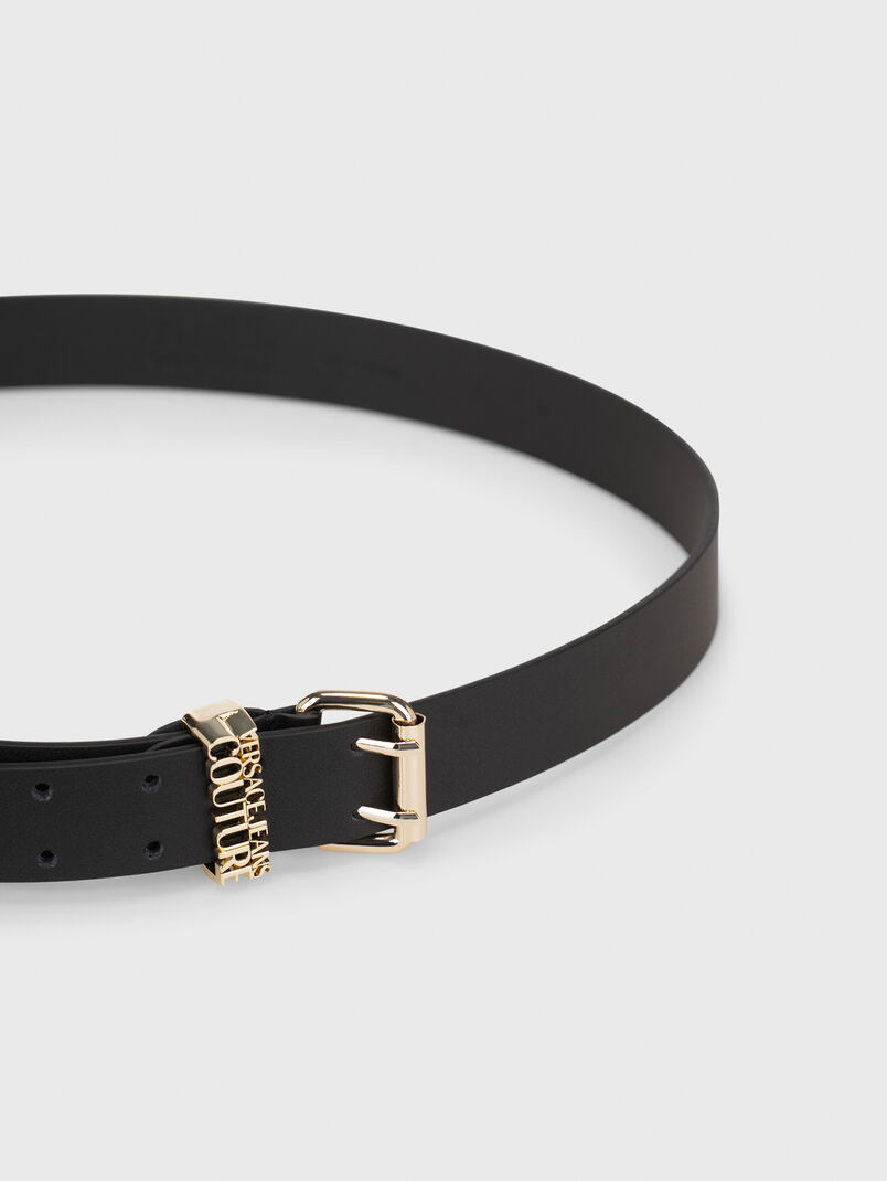 Black leather belt  - 3