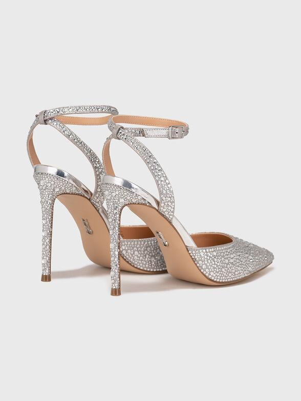REVERT-S shoes in silver color with applied rhinestones - 3