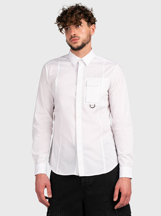 Shirt with accent pocket - 1