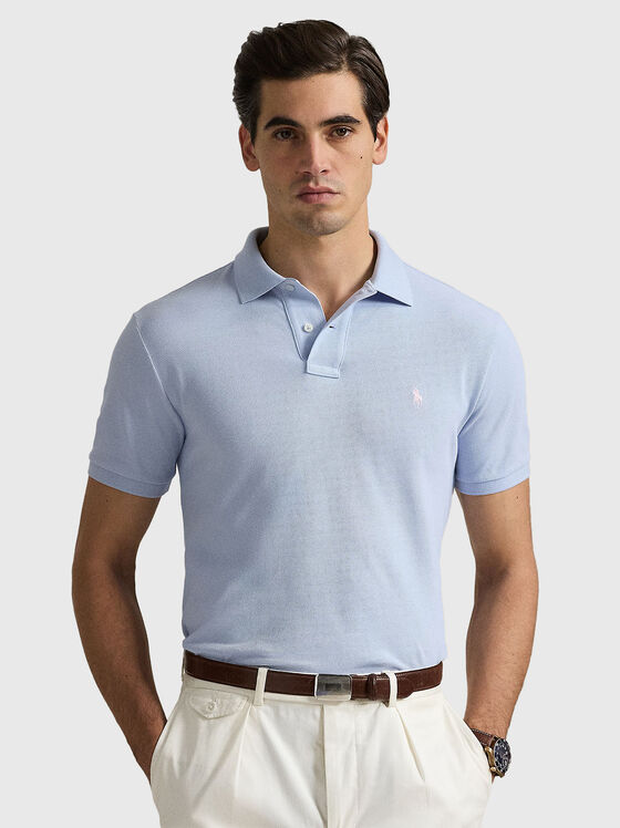 Tricou polo din bumbac cu logo - 1