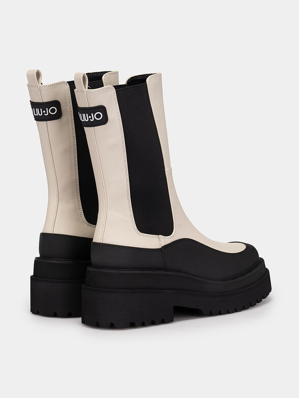 PURPLE 32 ankle boots with elastic inserts - 3