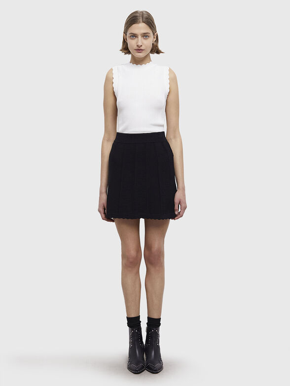Knitted mini skirt - 4