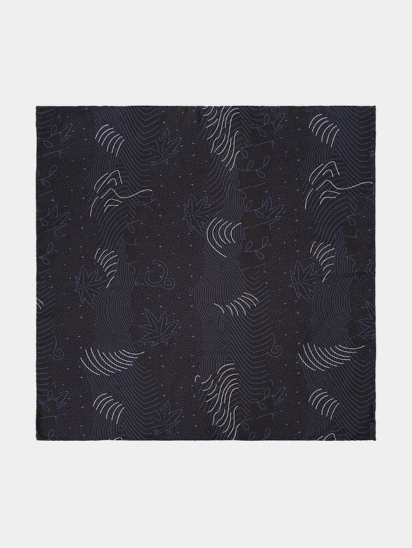 Silk handkerchief in black - 1