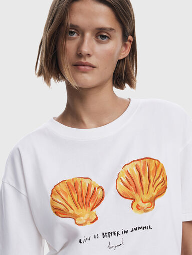 Printed cotton T-shirt - 5