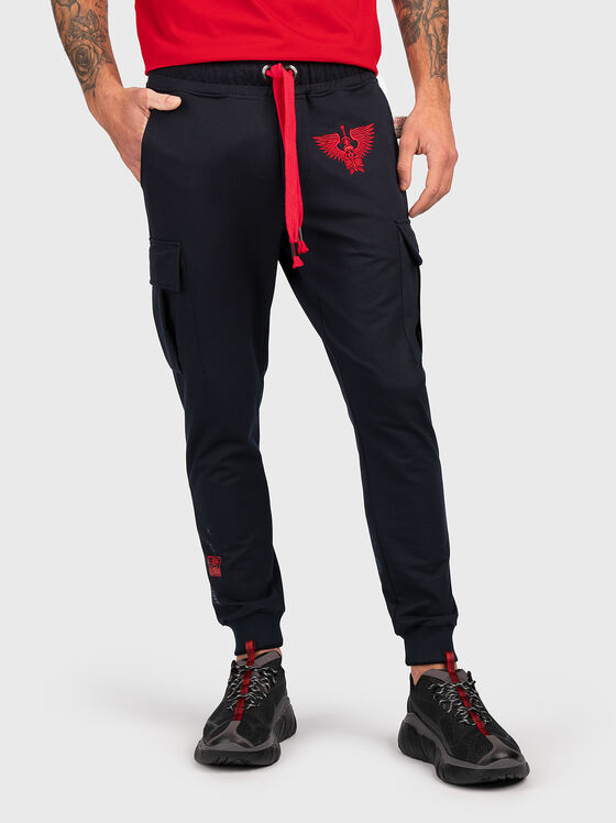 JSP005 black sports trousers - 1