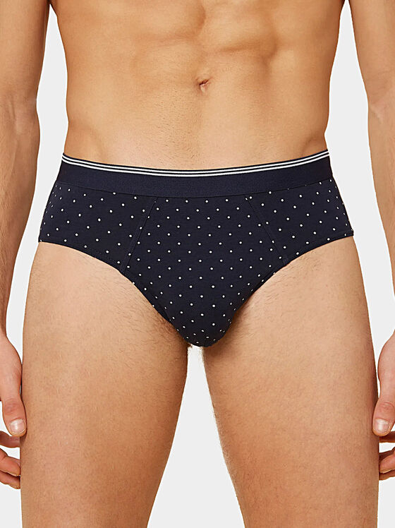 Blue polka dot briefs - 1