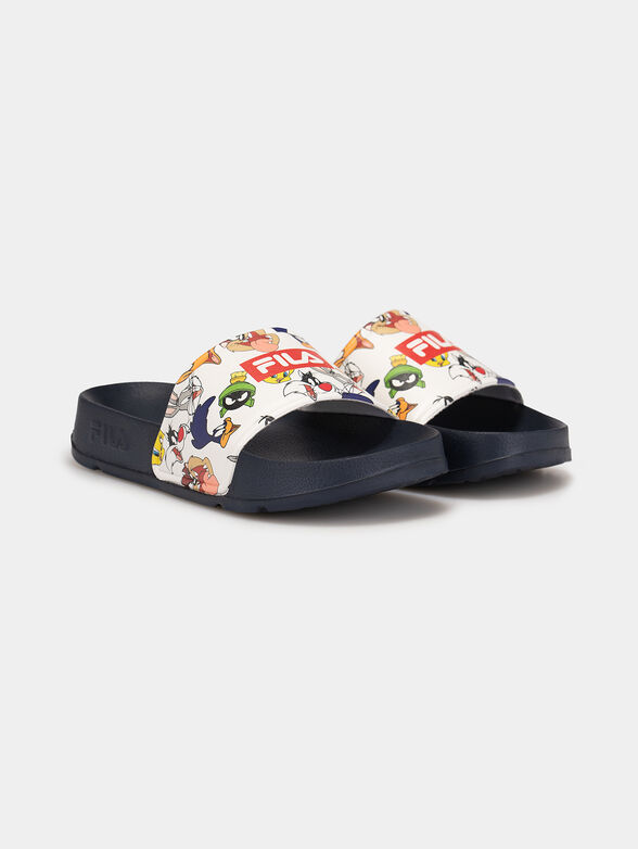 Beach shoes with Warner Bros print in navy blue - 2