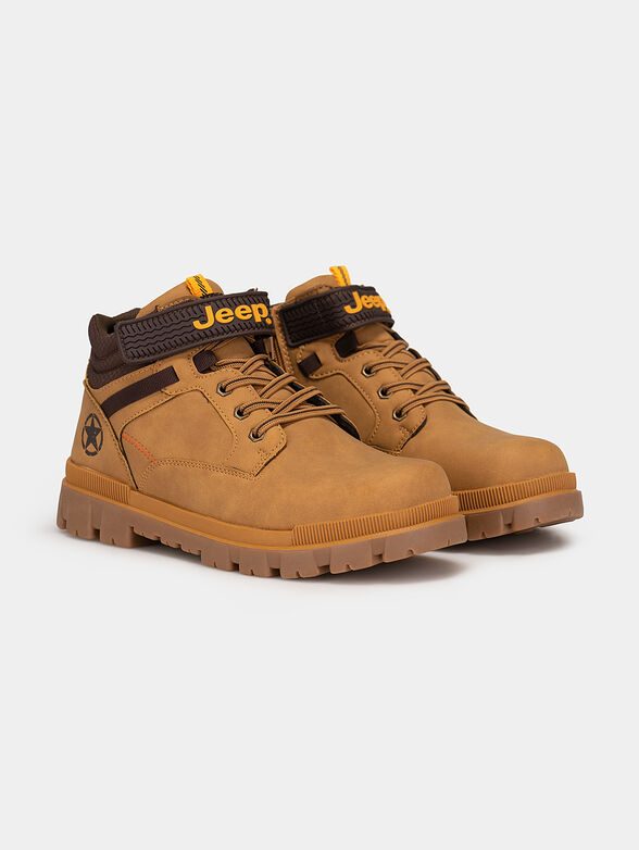 COMBAT ankle boots with logo details - 2