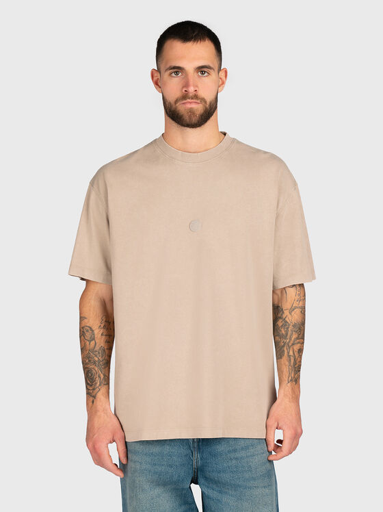 Tricou din bumbac cu logo - 1
