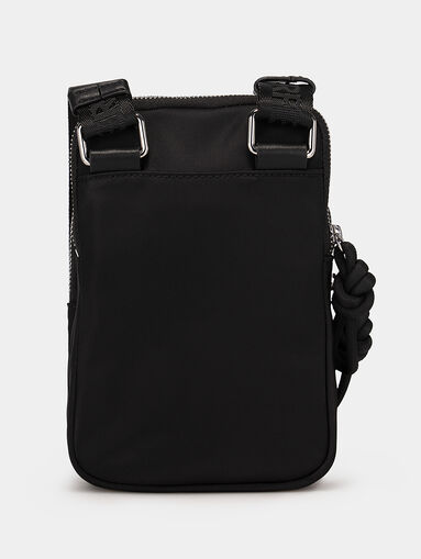 Black phone pouch with contrasting logo - 3
