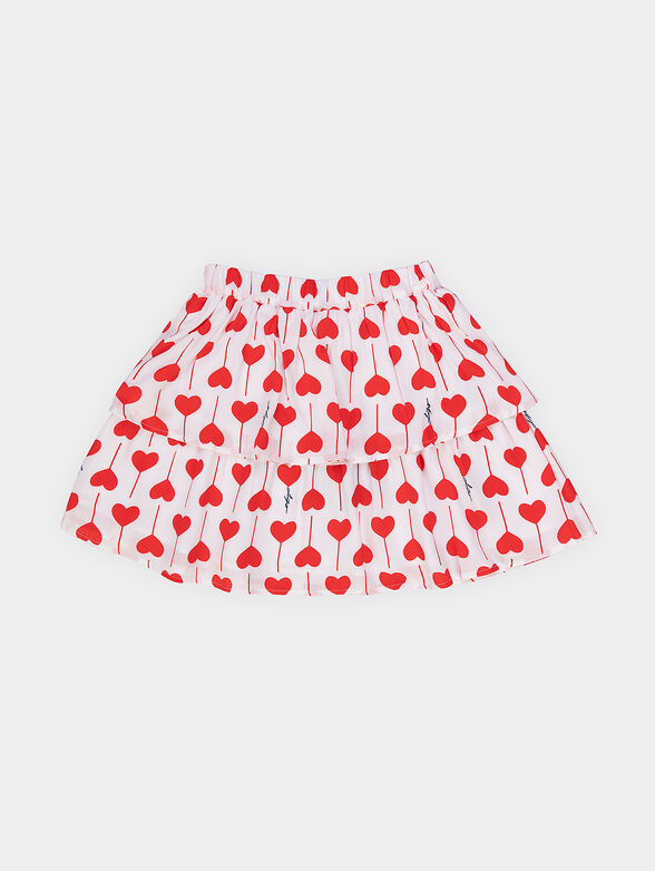 Heart print skirt - 1