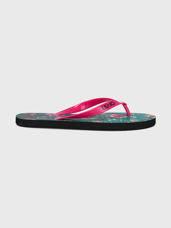 Beach flip-flop with animal print - 1