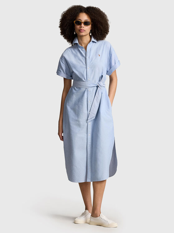 Rochie Oxford cu mâneci scurte - 1