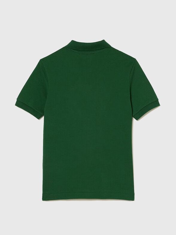 Cotton polo shirt with logo  - 2
