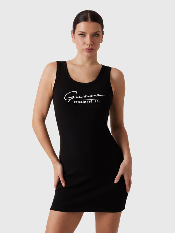 Mini rochie SUNFLOWER din rips elastic cu logo - 1