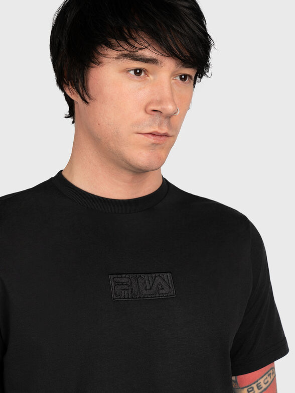 BELSH black T-shirt with logo lettering - 4