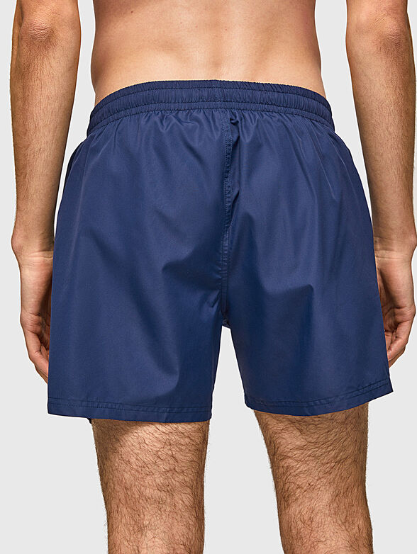  FINNICK black beach shorts with contrast logo  - 2