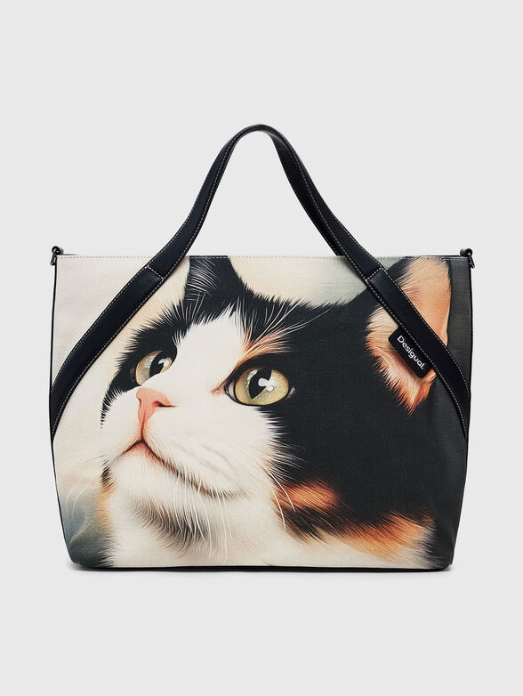 Printed textile shopper bag - 1