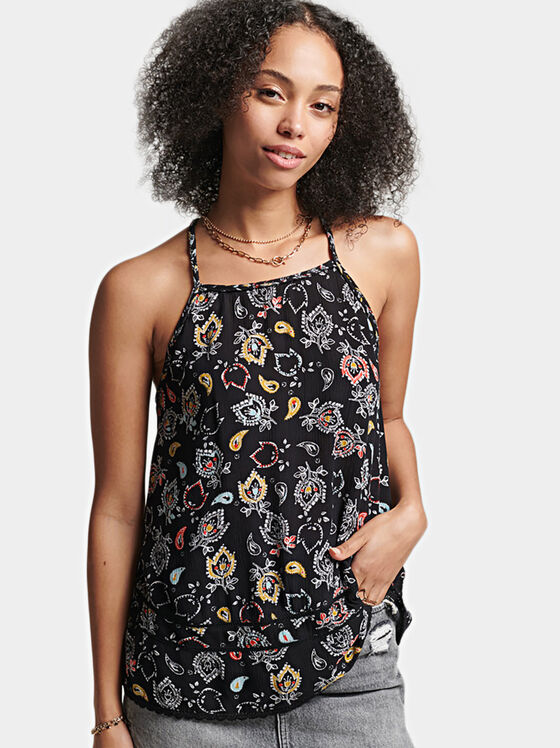 Top CAMI cu imprimeu floral - 1
