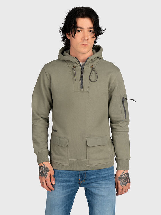 STEVEN sweatshirt with accent pockets - 1