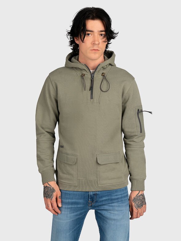 STEVEN sweatshirt with accent pockets - 1