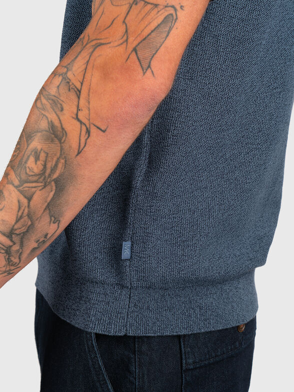 Short sleeved cotton polo shirt - 6