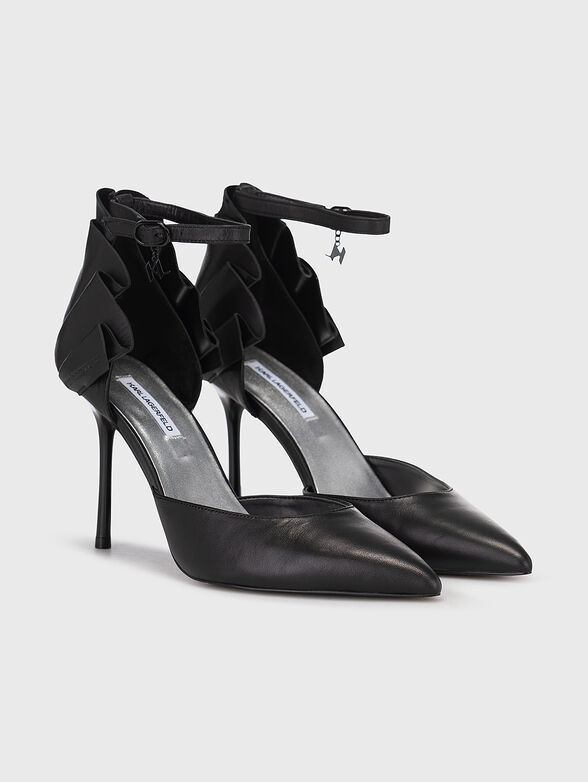SARABANDE leather heeled shoes - 3
