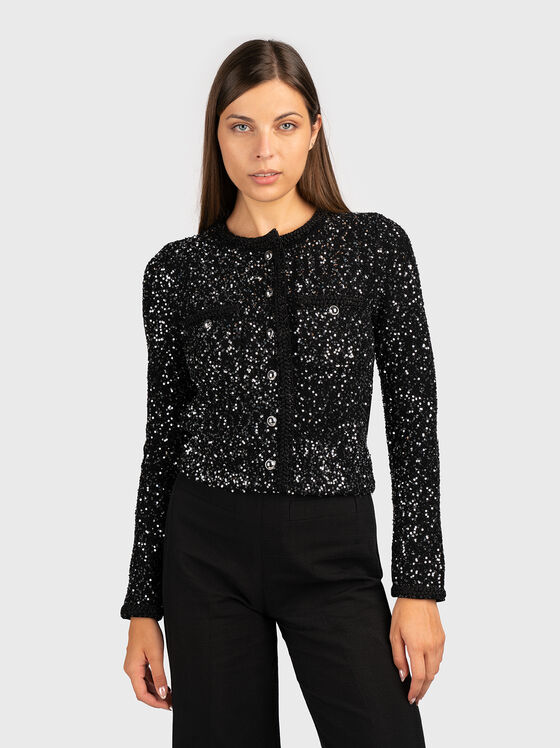 Cardigan cu paiete - 1